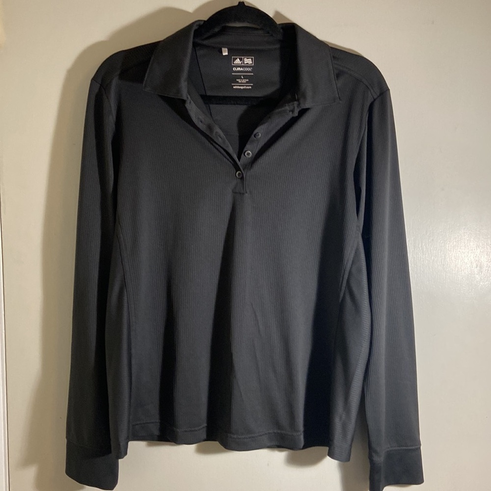 EUC ADIDAS CLIMACOOL GOLF SHIRT LARGE